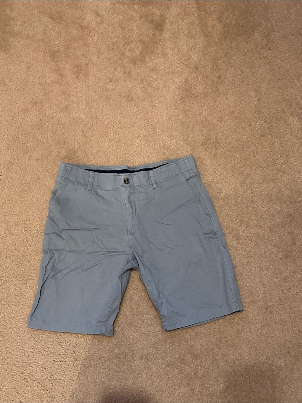 Nat Nast Light Blue Flat-Front Men's Shorts